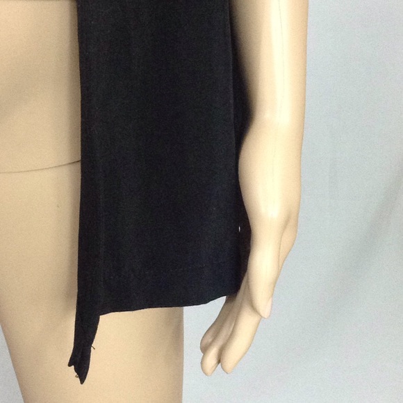 Black Open Front Sweater Shrug - Picture 3 of 6